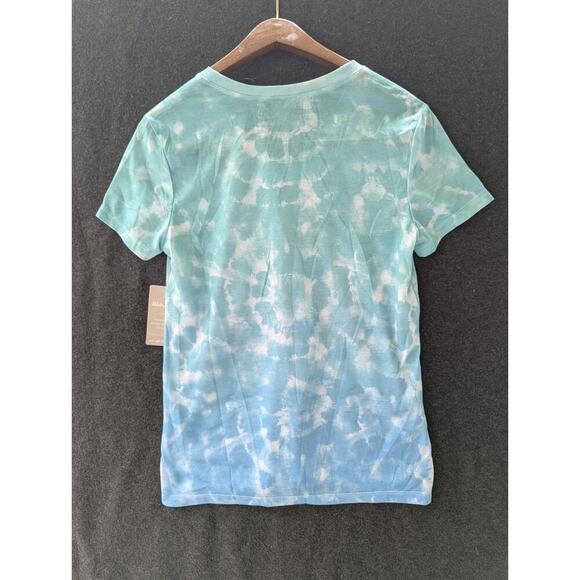 Women's V Neck Top Tee SZ S Cheeta Print Sublimation, , by White Stag,NWT . - Picture 7 of 8